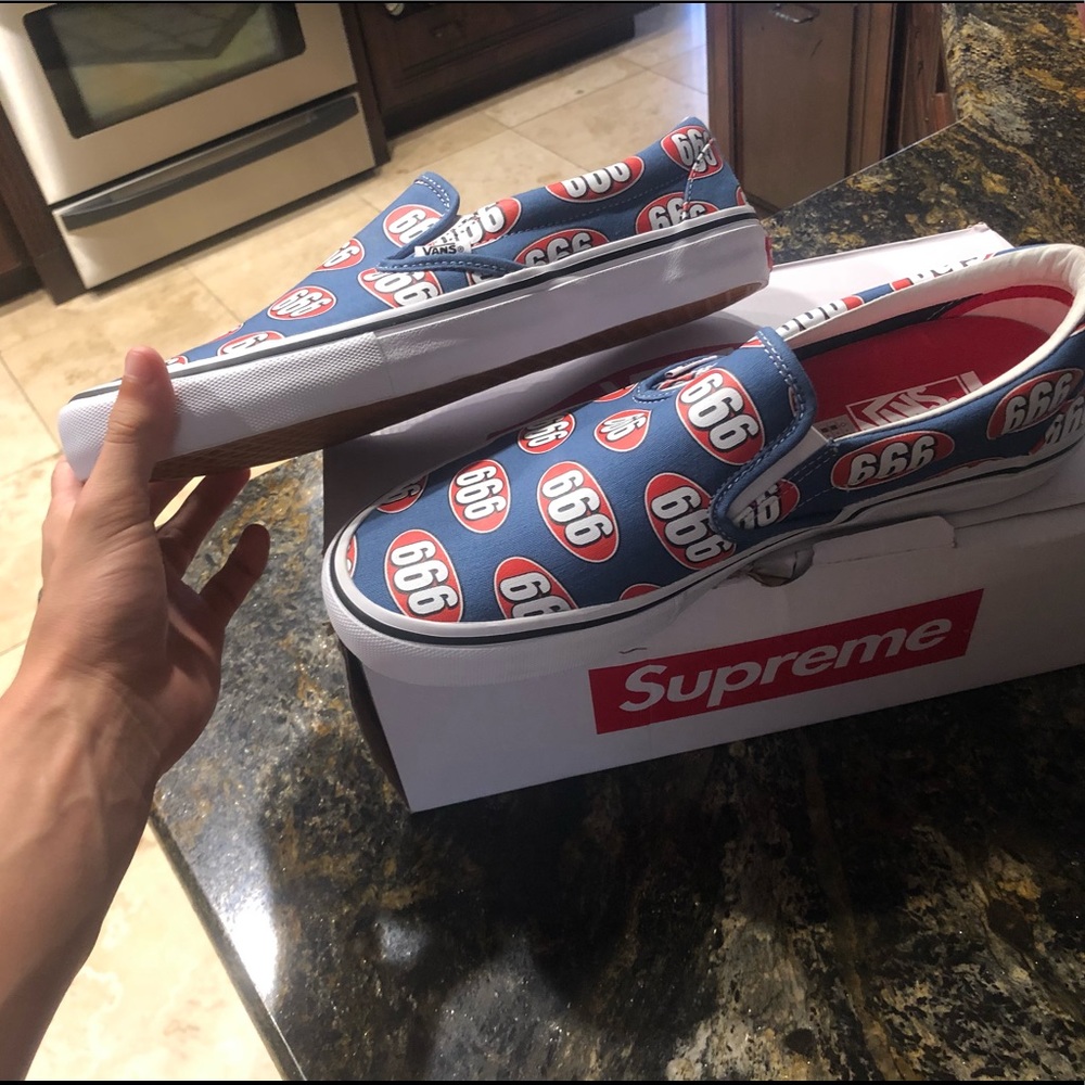 Supreme Vans 666 Slips Ons